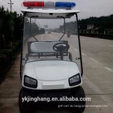 Chinesischer populärer Polizei-Golfwagen mit Frachtkasten und CER-Bescheinigung für Verkauf
